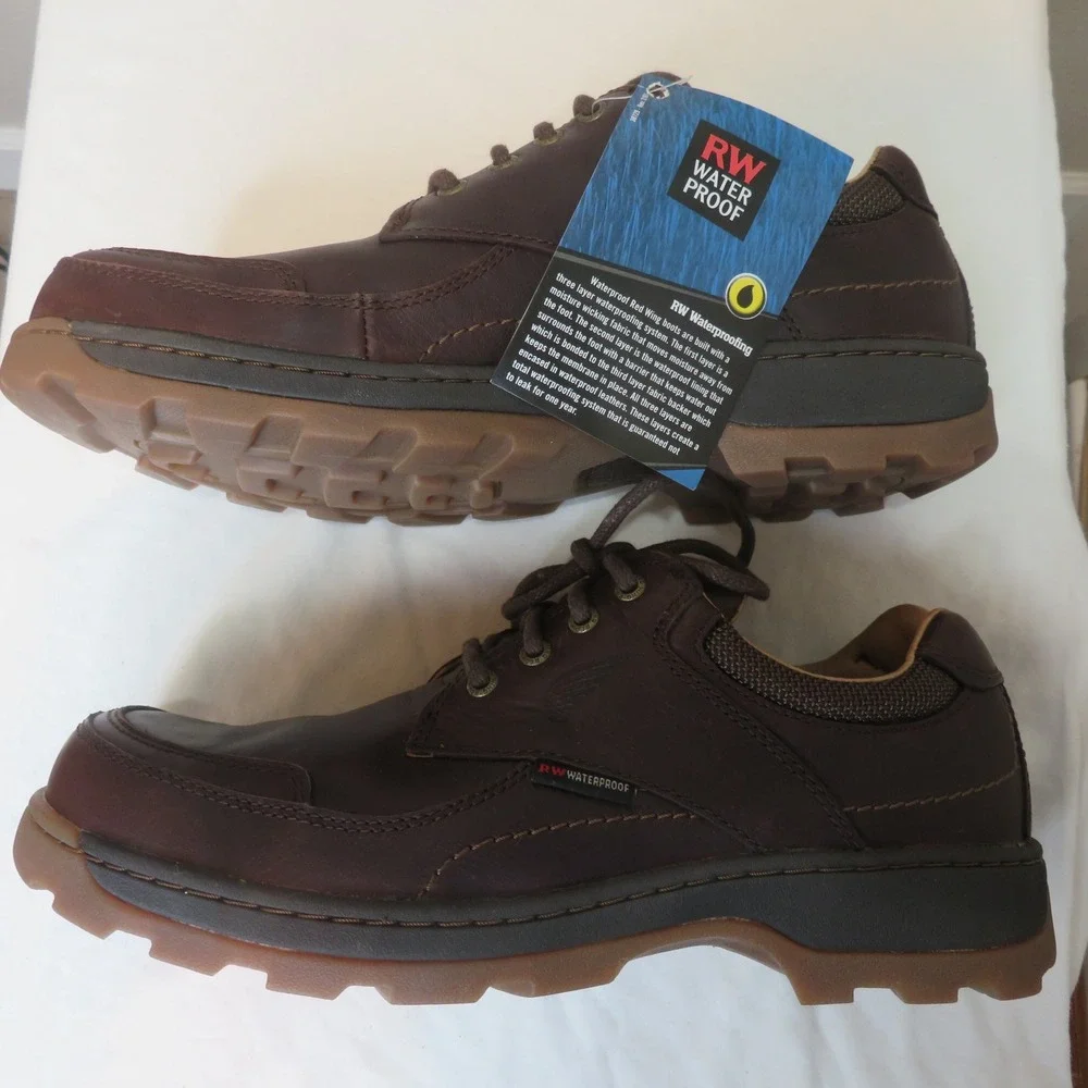 NWT Red Wing 51024 Mens Brown Leather Waterproof Oxford Shoes Size 8M New